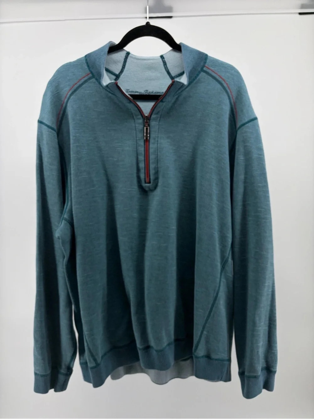 Tommy Bahama Flipshore Reversible 1/4 Zip Pullover Mens Size‎ 2X (estimate)